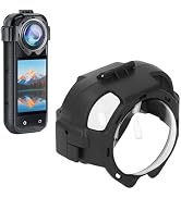 Lens Cap for Insta 360 X5 Accessories, 9H Hardness Snap On Optical Glass Protective Lens Guard Co...