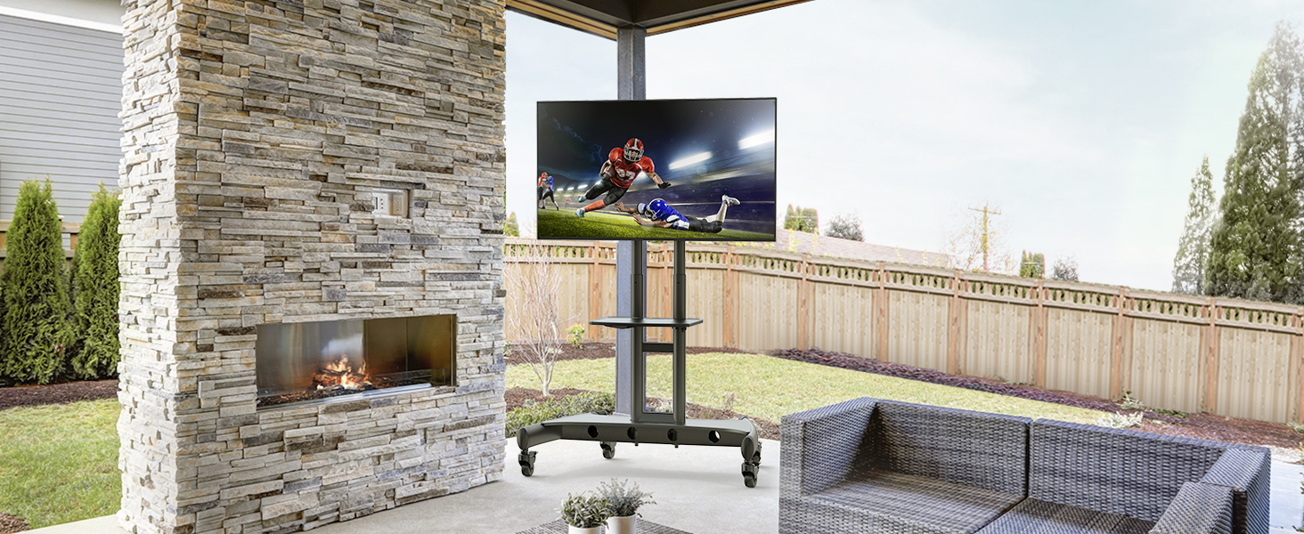 Rolling TV Stand