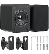 Saiyin Wall Mount Passive Speakers, Indoor Rear Surround Sound Speakers, Stereo Speakers for Midr...