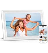Uhale 10.1 Inch Digital Picture Frame 32GB Momery White WiFi Electronic Photo Frame IPS HD Touch ...