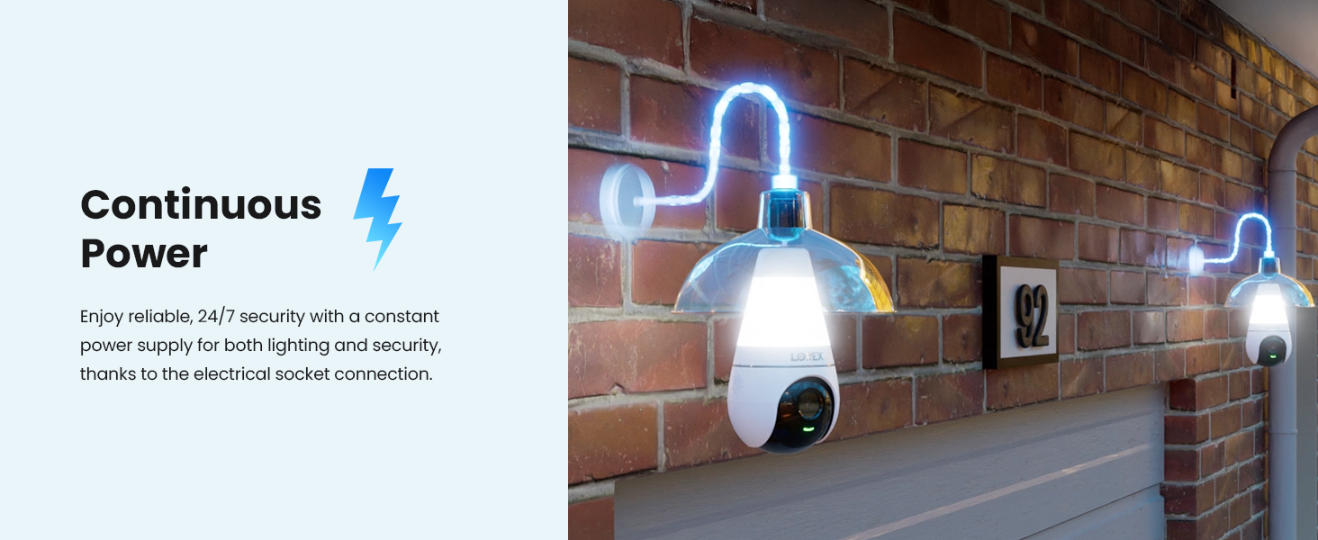 SL300 Lorex 2K Wi-Fi Smart Lightbulb Camera