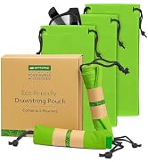 OPTIPAK Microfiber Glasses Pouch - Soft Eyeglasses Pouch, Watch Bag, Drawstring Pouch for Sunglas...