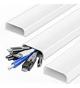 47in XX-Large Cord Hider Wall Mounted TV, Pre-drilled Cord Cover, Wire Hiders for TV on Wall, Pai...