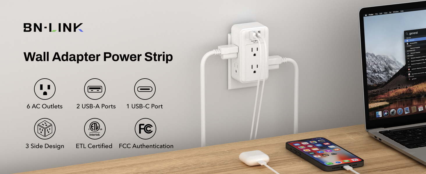 multi plug outlet with usb ports