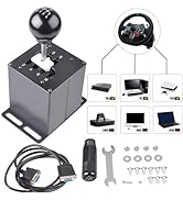 CNRAQR PS4/PS5/PC Racing Game Simulator Shifter 6+R H Gear Shifter - Compatible with Gearshift Pl...