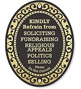 Premium No Soliciting Sign, Kindly Refrain from Soliciting
