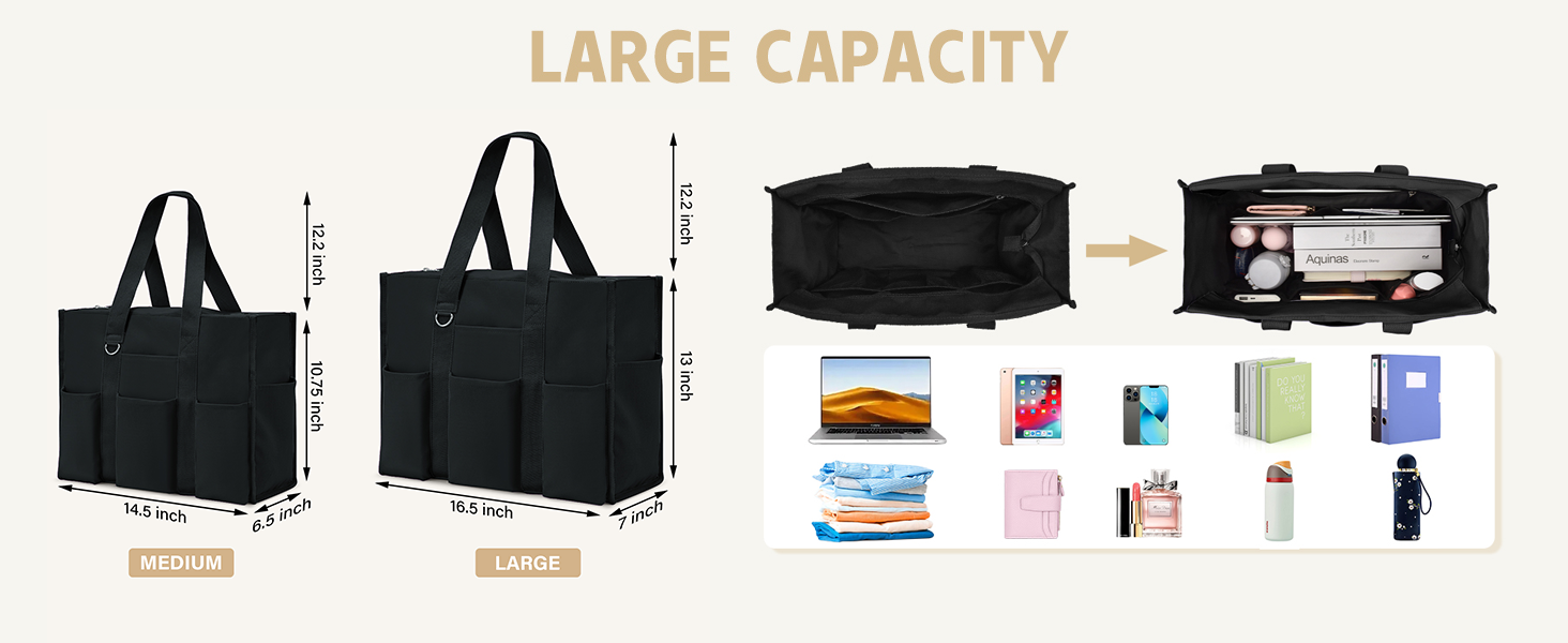 tote bag with zipper