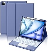 Hamile for iPad Air 13-inch Case Keyboard (M2) - Magnetic Wireless Keyboard with Multi-Touch Trac...
