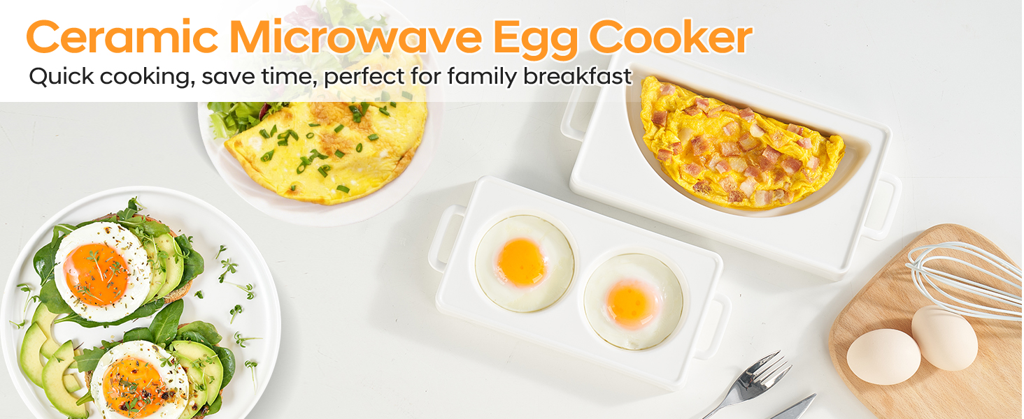 Ceramic Microwave Egg Cooker