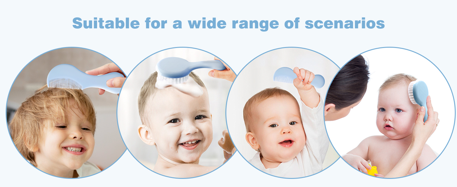 Baby combing and brushing set