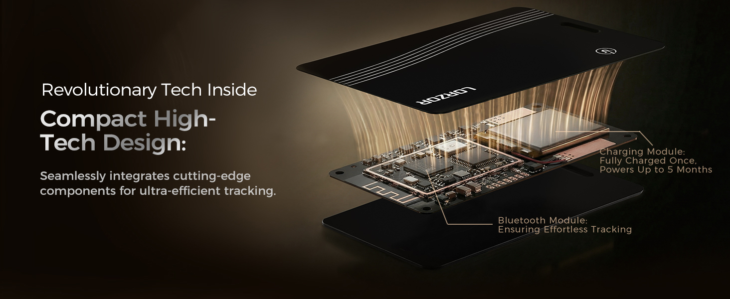 Wallet Tracker Card (iOS Only) Apple MFi Certified Slim Tracking Card