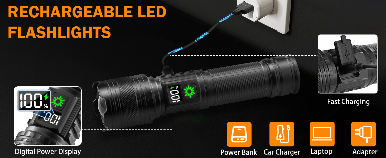 Rechargeable Handheld Flashlight-04