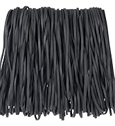 AMUU Rubber Bands black Large 120 Pack size #117B (7" x 1/8") big Elastic Bands for Office Supply...