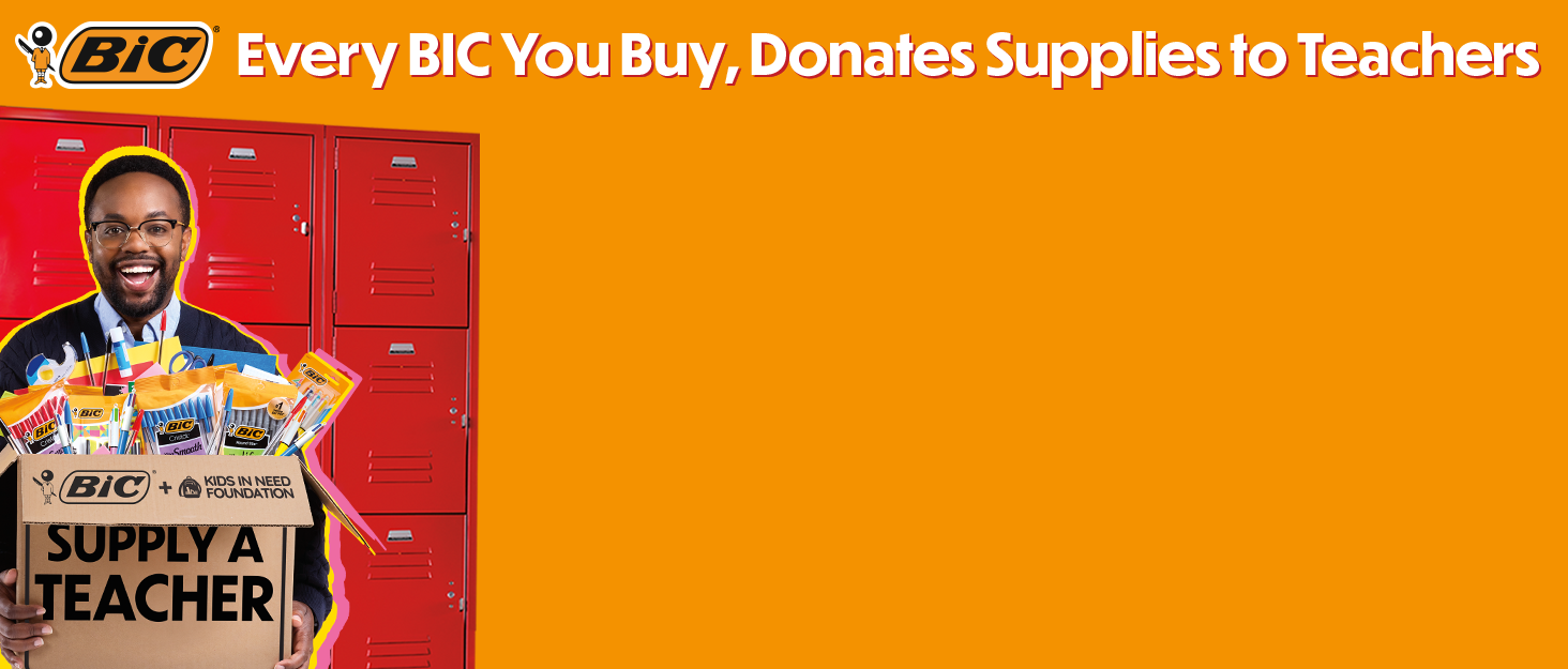 Every BIC you buy, donates supplies to teacher