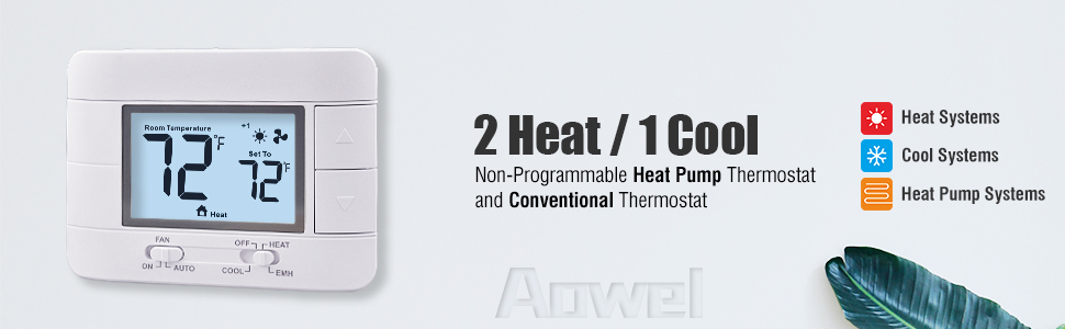 Non-Programmable Heat Pump Thermostat