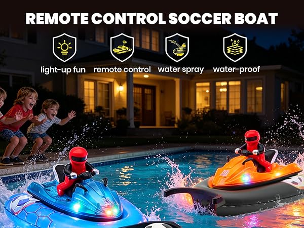 remote control boat rc boat pool toys black phone 1