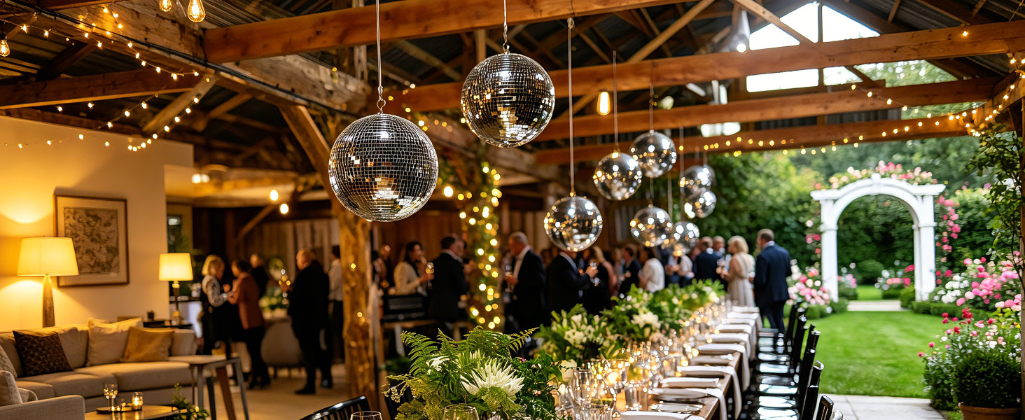 hanging disco ball