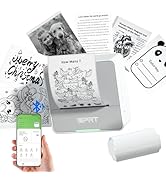 iDPRT Sticker Printer - Mini Portable Printer Bluetooth Thermal Label Printer with 1 Roll Sticker...