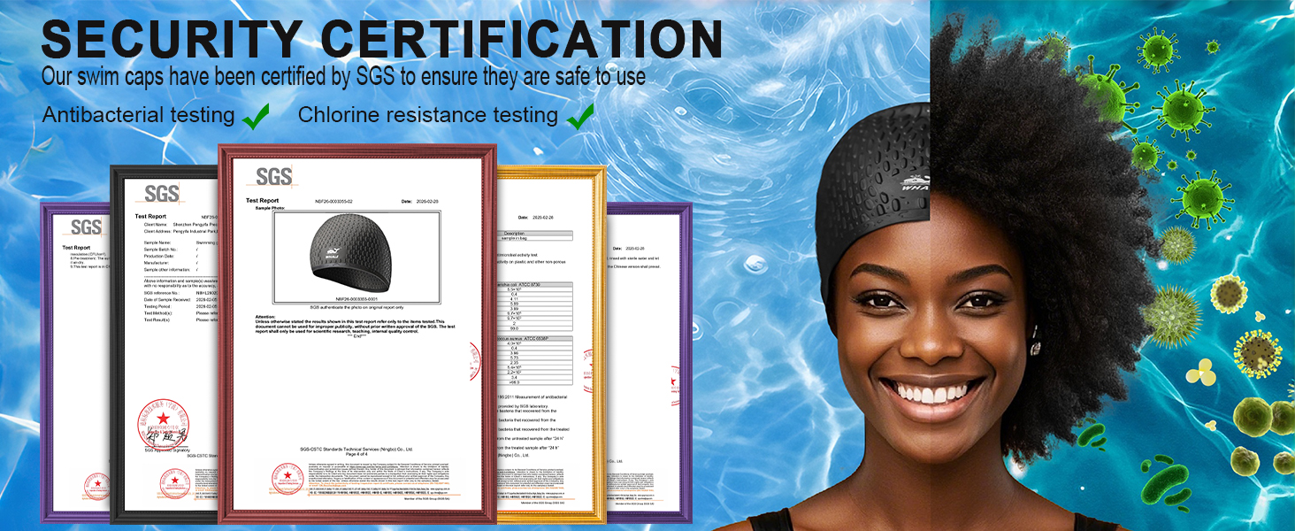 Chlorine resistance testing ? Antibacterial testing ?