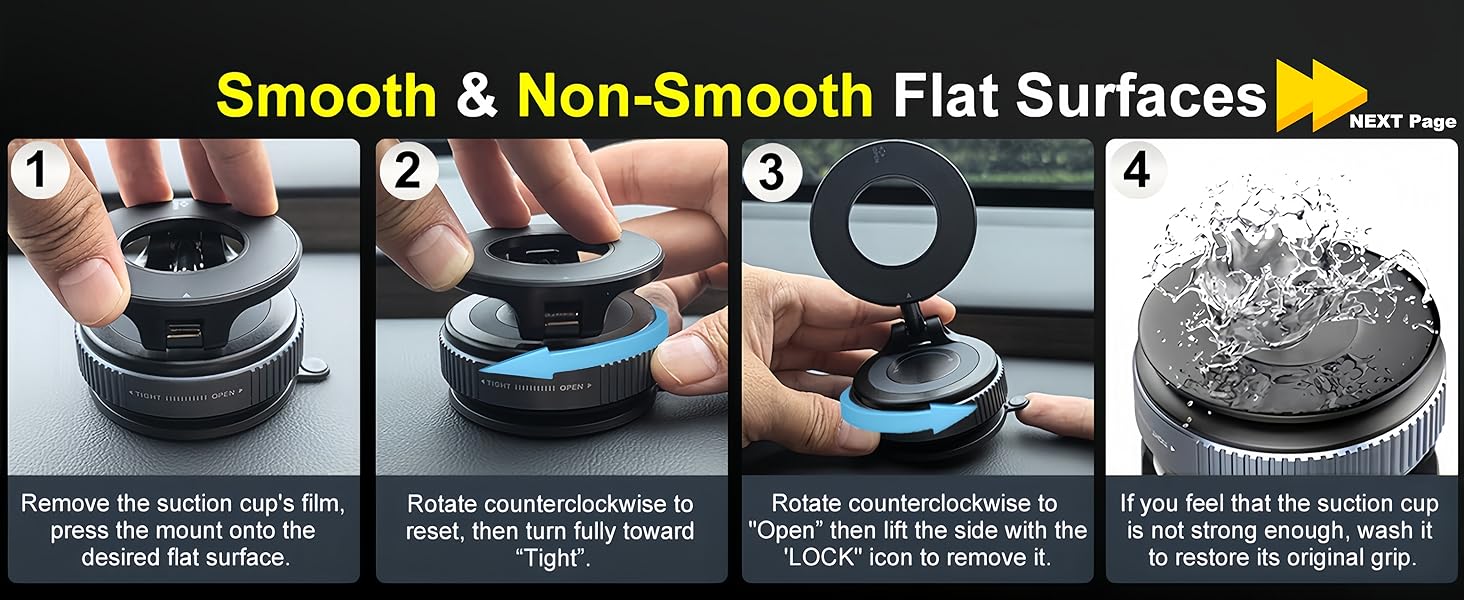 nano gel vacuum suction magnetic phone holder