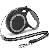EC.TEAK Retractable Dog Leash, 30 FT Dog Walking Leash for Medium Large Dogs up to 77 lbs, Heavy ...