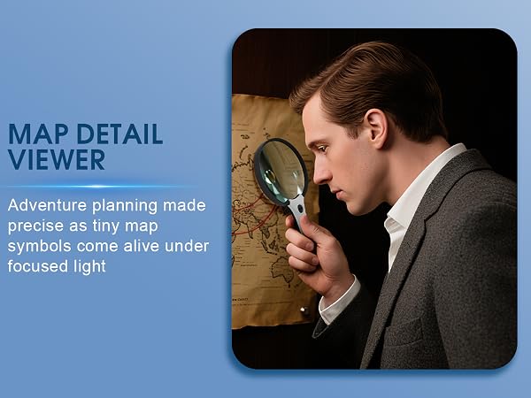lighted magnifying glass