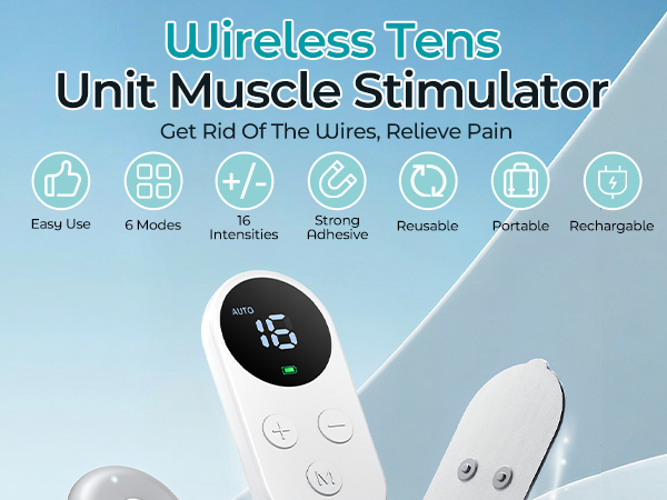 wireless tens unit ems muscle stimulator muscle stimulator for pain relief therapy