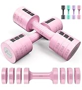Adjustable Dumbbells Hand Weights Set: Sportneer 1 Pair 4 6 8 10lb (2-5lb Each) Free Weights Fast...