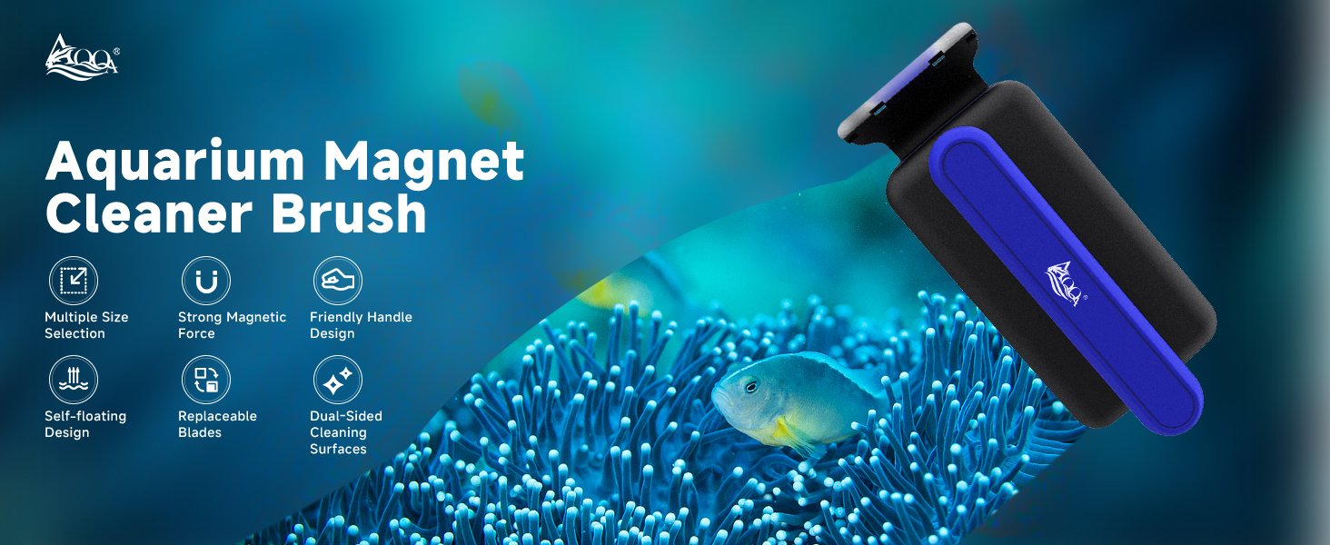 Magnetic Aquarium Fish Tank Glass Cleaner
