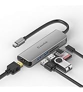Wavlink USB C Hub, USB C to HDMI 4K@30Hz Adapter with 2 USB3.0 Ports, 65W PD Charging, SD/TF Card...