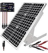 30W Solar Panel Kit 12V, Monocrystalline Solar Panel Charger Off Grid with Intelligent Waterproof...