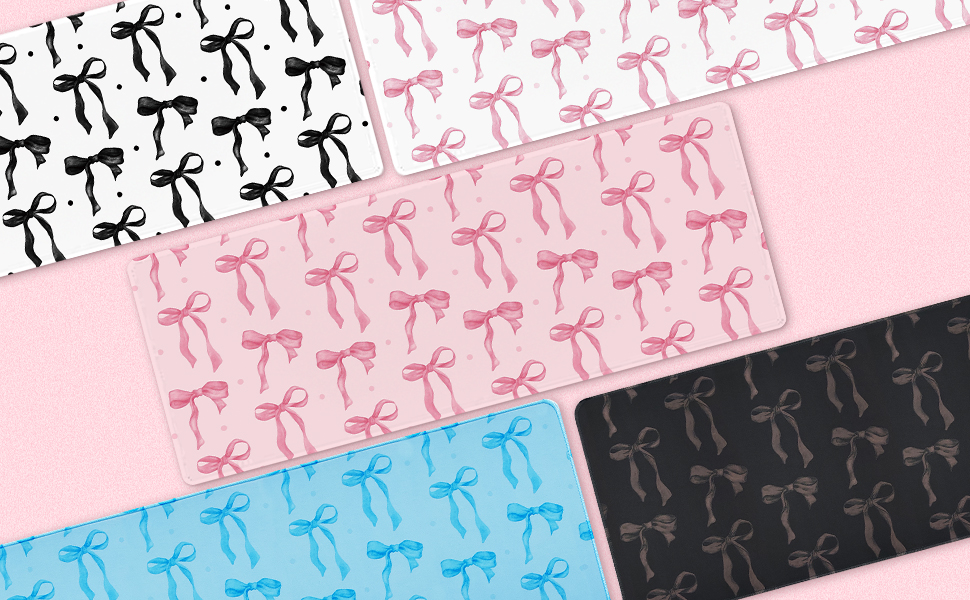 Cute Desk Mat Bows Computer Mat