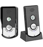 2 Way Doorbell Intercom Indoor Outdoor,3280ft Long Range Wireless House to House Intercom,Battery...