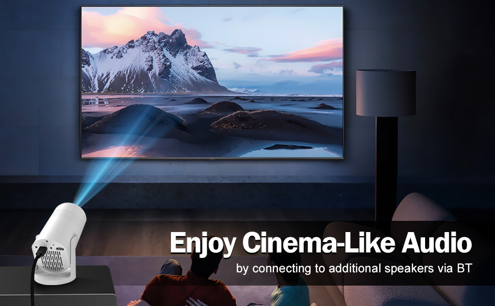 projector;mini projector;portable projector;projector with wifi and bluetooth;projector for bedroom