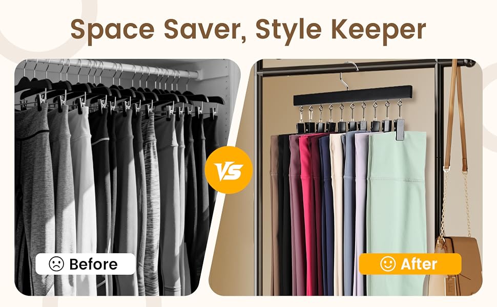 Legging Hangers for Closet