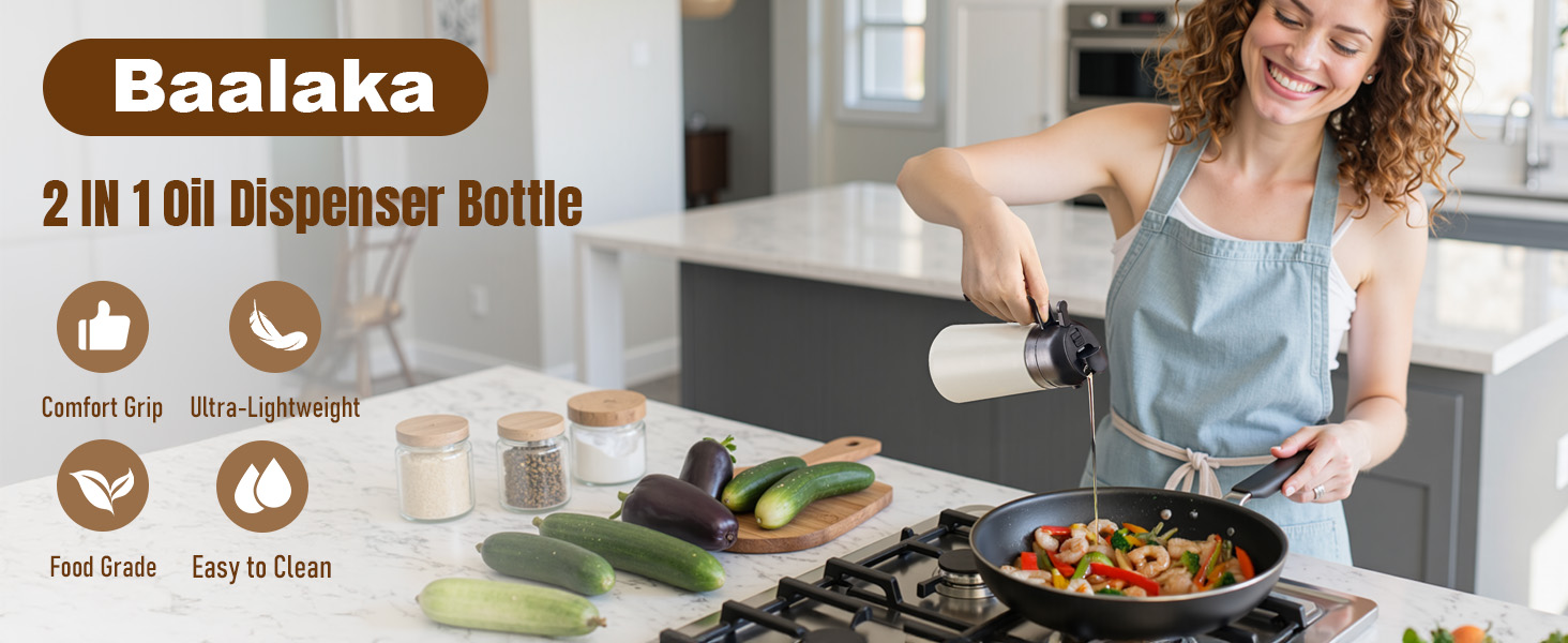 Baalaka 2 in 1 Oil Dipenser Bottle