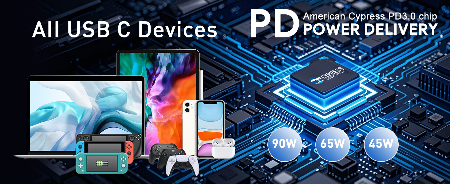 pd3.0 90w charger