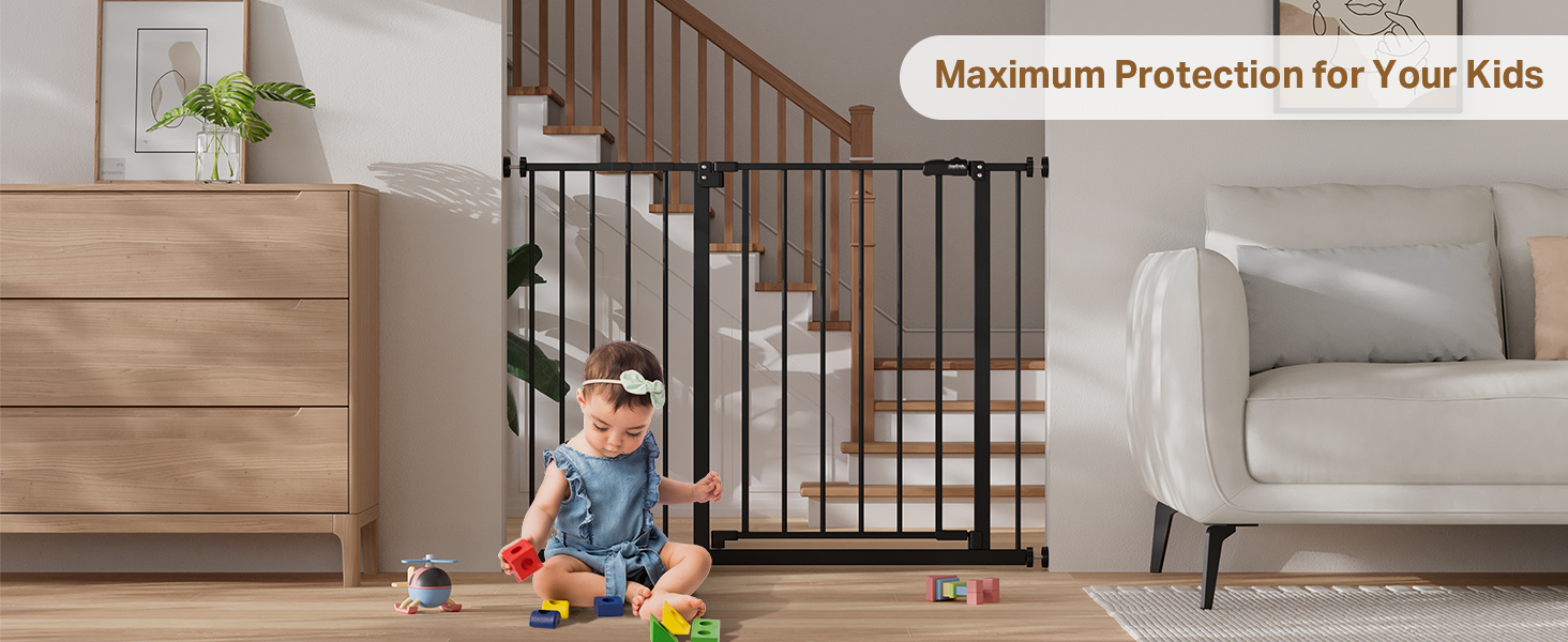 baby gate with door