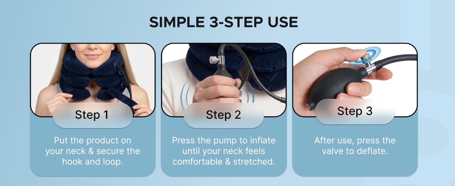 cervical traction collar cervical traction device cervical traction inflatable neck neck support