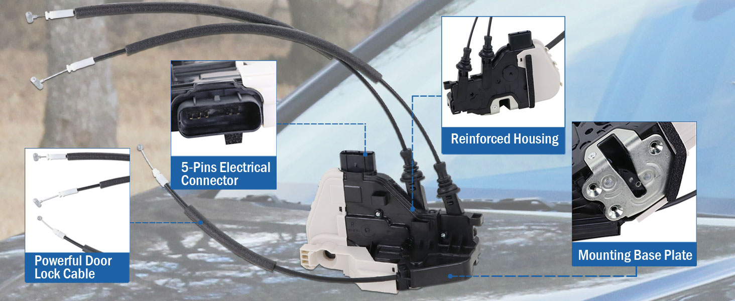 Front Right Passenger Side Door Lock Actuator 81320-2W010 fit for Hyundai Santa Fe XL 2013-2019