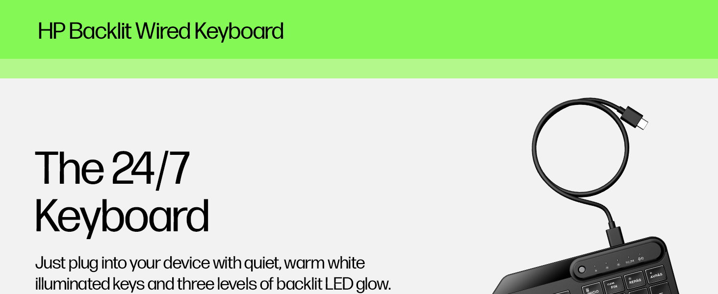 hp wireless keyboard computer key-board usb-nano-receiver ergo silent compact accessories numeric