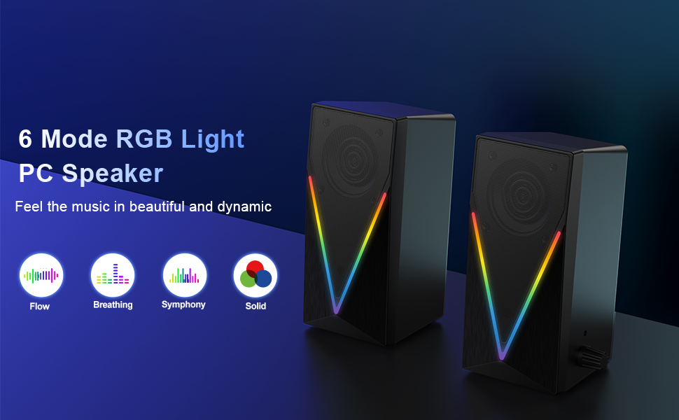 computer speakers with rgb lights