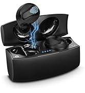 YW YUWISS T04 Bluetooth 5.0 True Wireless Earbuds Touch Control with Charging Case Cordless in Ea...