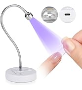 SAVILAND Gooseneck U V Lamp for Gel X Nails: Touch Switch 12W U V Nail Lamp 5S Quick Drying LED F...