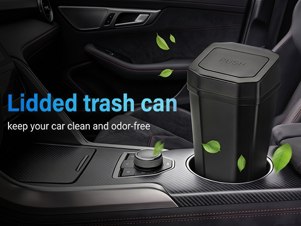 car garbage can