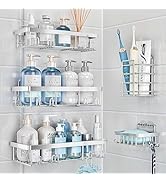 Liuoud Shower Caddy, 5 Pack Shower Organizer Rack for Inside Shower, Large Capacity, Durable Stai...