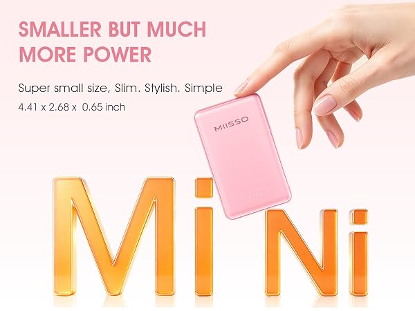 5000mah Ultra Slim Power Bank Pocket Size Mini Portable Charger Travel Essential Phone Charger
