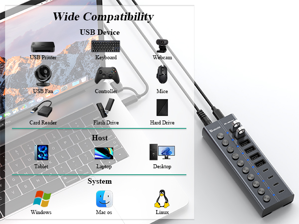 usb charging hub usb extender hub