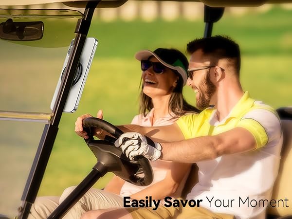 Magnetic Golf Cart Phone Holder Compatible with MagSafe