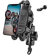 ROCKBROS Motorcycle Phone Mount with Vibration Dampener for 4.7''-7.1'' Phones, Universal Motorcy...